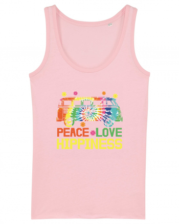 Peace Love Hippiness Cotton Pink