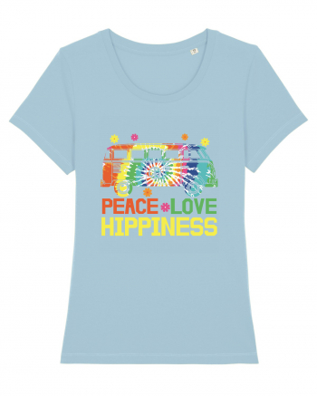 Peace Love Hippiness Sky Blue