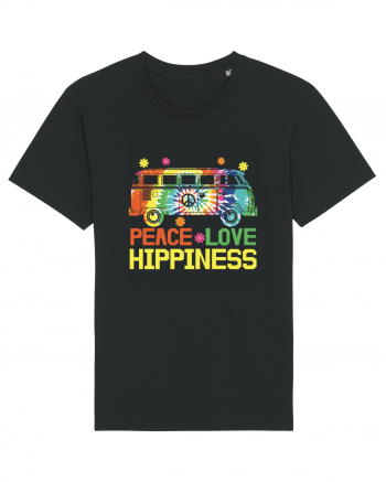 Peace Love Hippiness Black