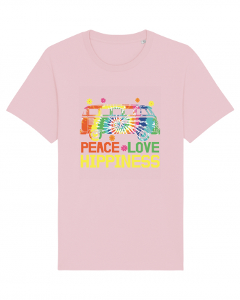 Peace Love Hippiness Cotton Pink
