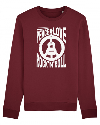 Peace Love Rock'N'Roll Burgundy