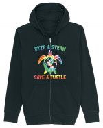 Skip A Strow Save A Turtle Hanorac cu fermoar Unisex Connector