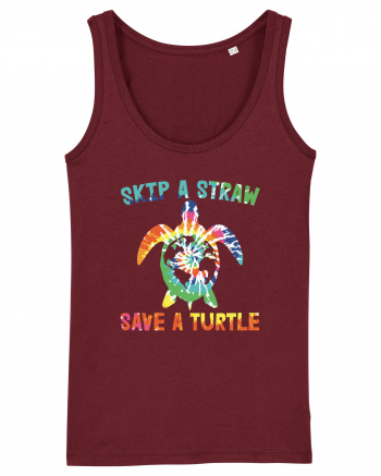 Skip A Strow Save A Turtle Burgundy