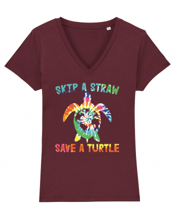 Skip A Strow Save A Turtle Burgundy