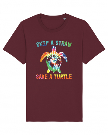 Skip A Strow Save A Turtle Burgundy