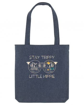 Stay Trippy Little Hippie Midnight Blue