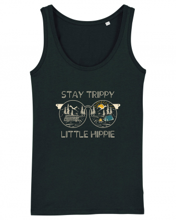 Stay Trippy Little Hippie Black