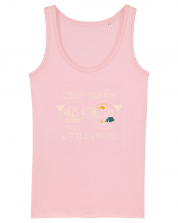 Stay Trippy Little Hippie Cotton Pink