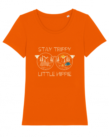 Stay Trippy Little Hippie Bright Orange
