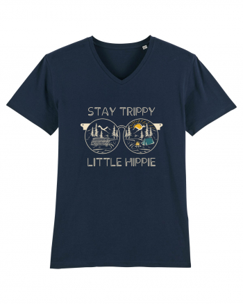 Stay Trippy Little Hippie French Navy