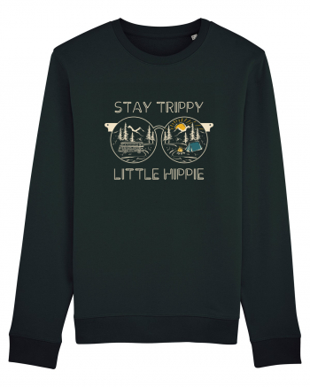 Stay Trippy Little Hippie Black