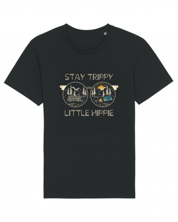 Stay Trippy Little Hippie Black