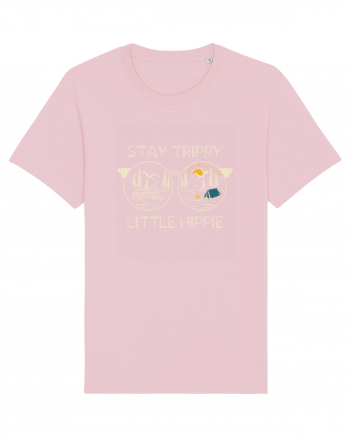 Stay Trippy Little Hippie Cotton Pink