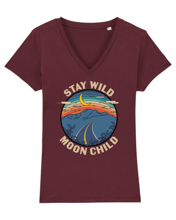 Stay Wild Moon Child Burgundy