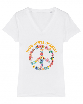 Think Hippie Thoughts White