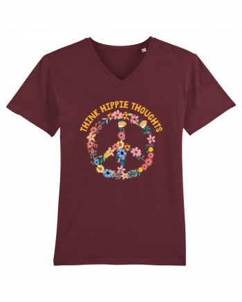 Think Hippie Thoughts Burgundy