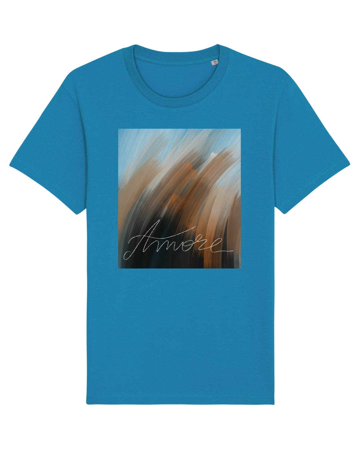 Tricou mânecă scurtă Unisex Rocker Azur