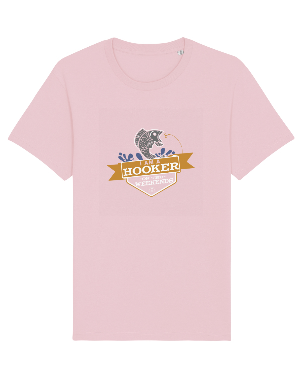 Tricou mânecă scurtă Unisex Rocker Cotton Pink