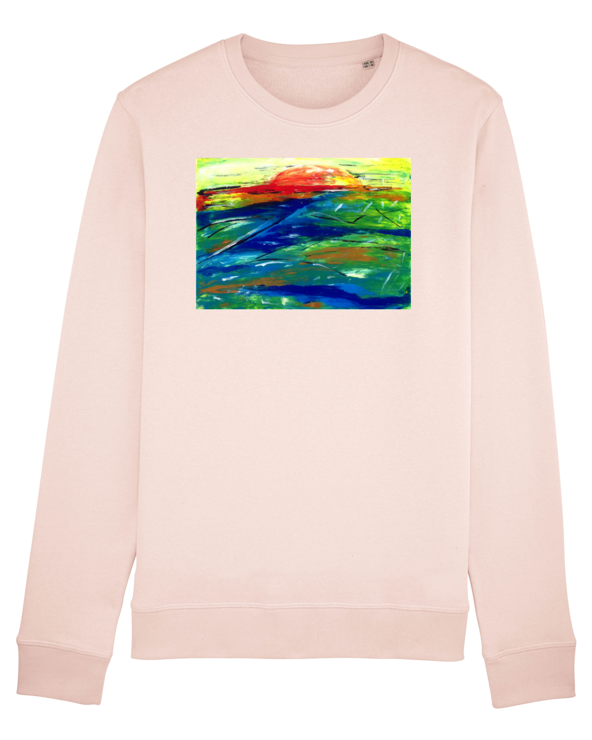 Bluză mânecă lungă Unisex Rise Candy Pink