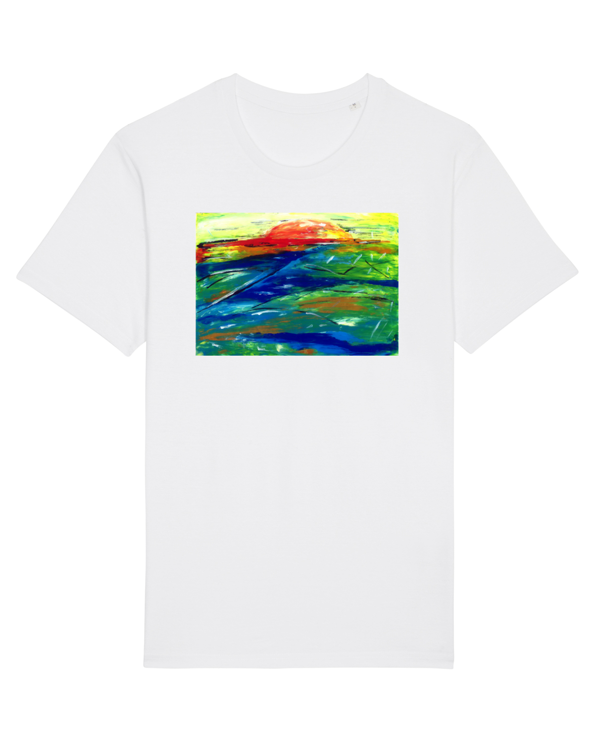 Tricou mânecă scurtă Unisex Rocker White