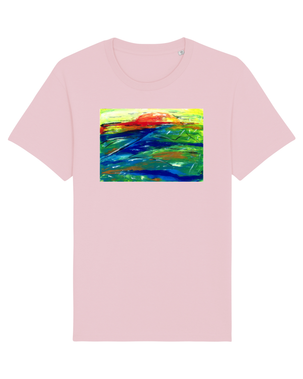 Tricou mânecă scurtă Unisex Rocker Cotton Pink