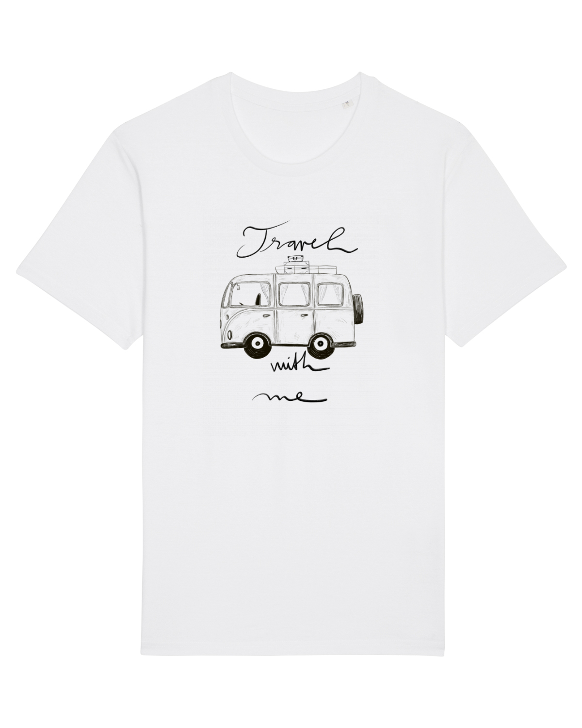 Tricou mânecă scurtă Unisex Rocker White