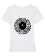 temelie tshirt Tricou mânecă scurtă guler larg fitted Damă Expresser