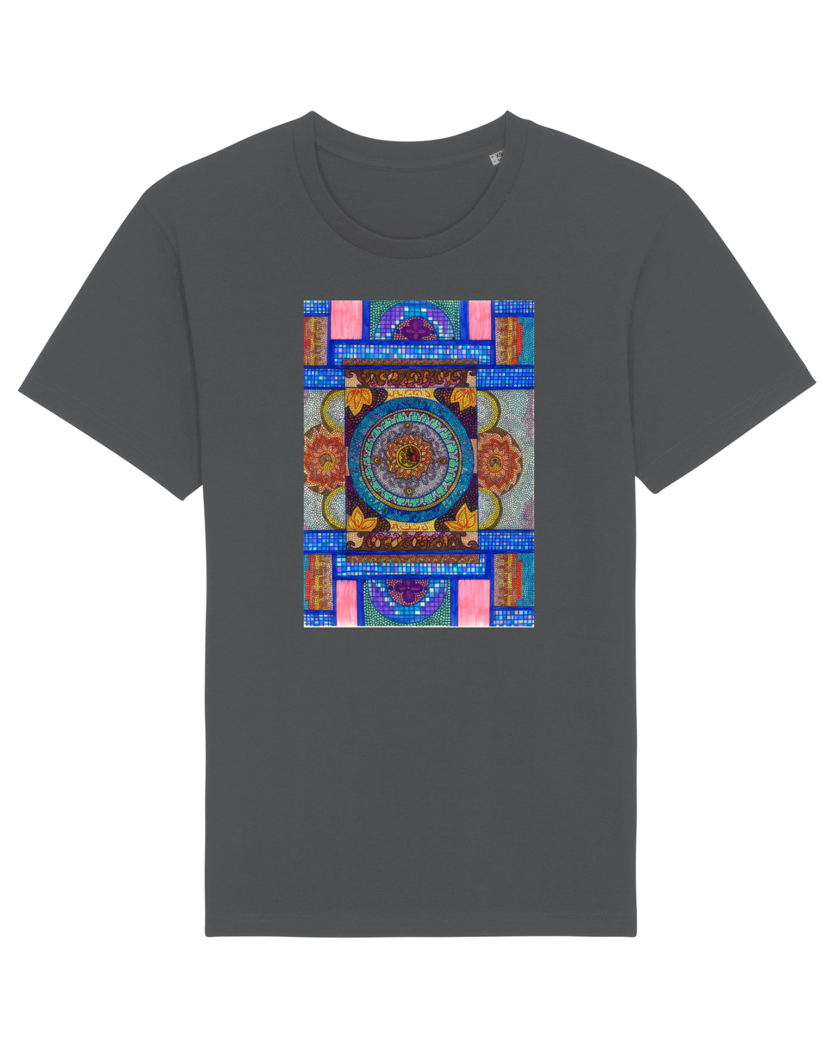 Tricou mânecă scurtă Unisex Rocker Anthracite