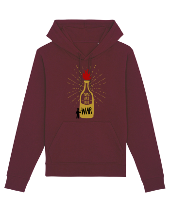 make art not war Burgundy