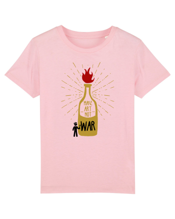 make art not war Cotton Pink