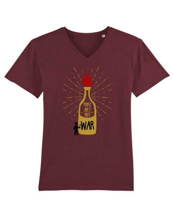 make art not war Burgundy