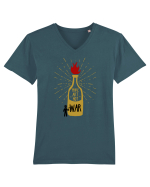 make art not war Tricou mânecă scurtă guler V Bărbat Presenter