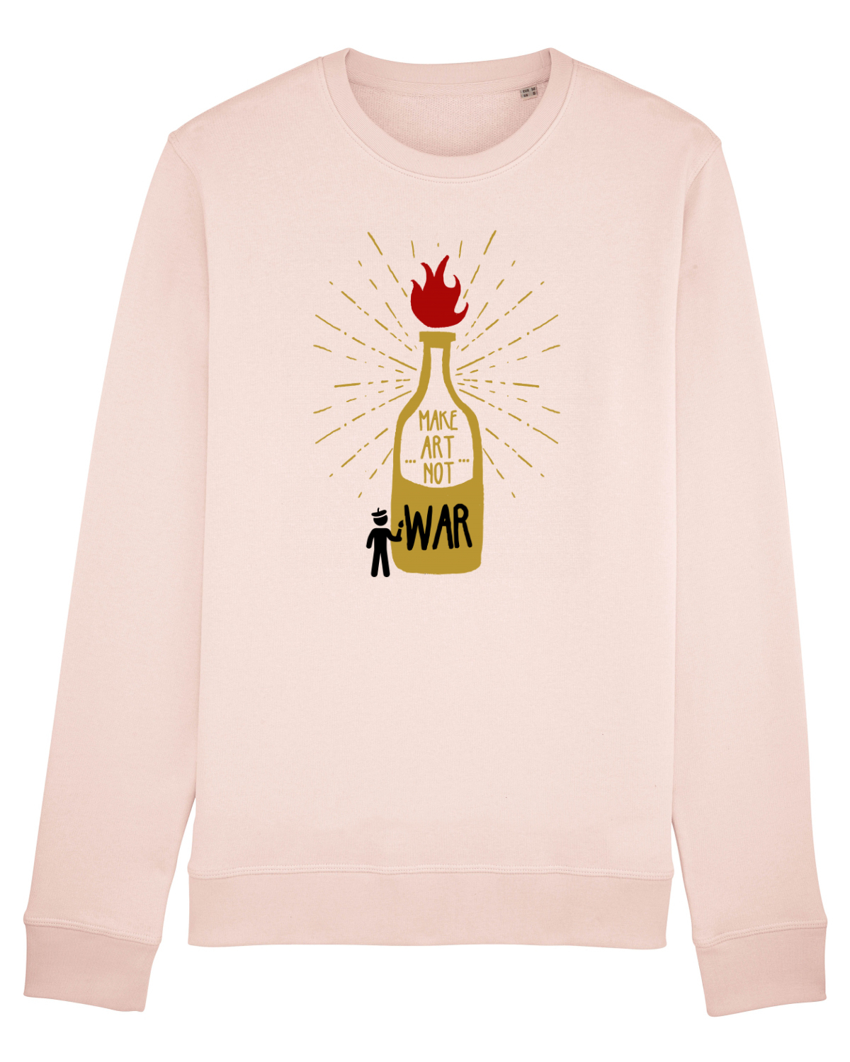 Bluză mânecă lungă Unisex Rise Candy Pink