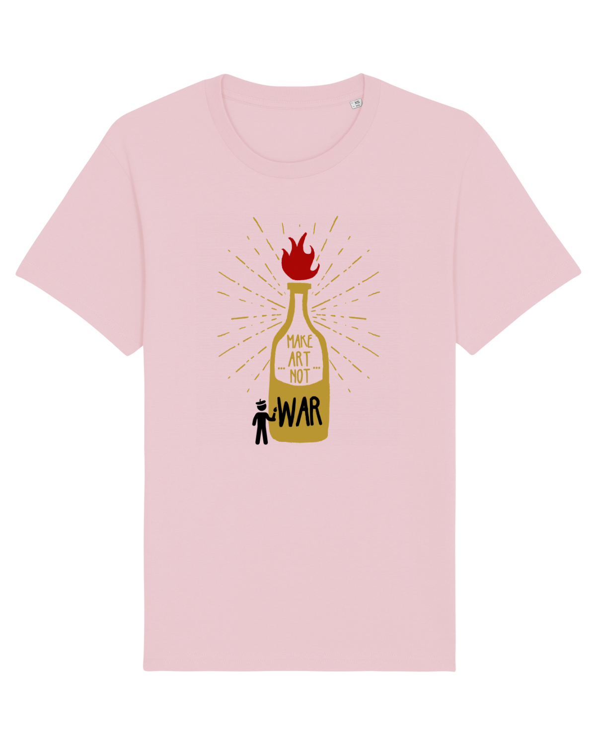 Tricou mânecă scurtă Unisex Rocker Cotton Pink