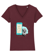the future is here Tricou mânecă scurtă guler V Damă Evoker