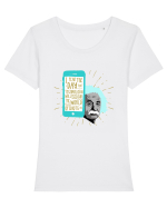 the future is here Tricou mânecă scurtă guler larg fitted Damă Expresser