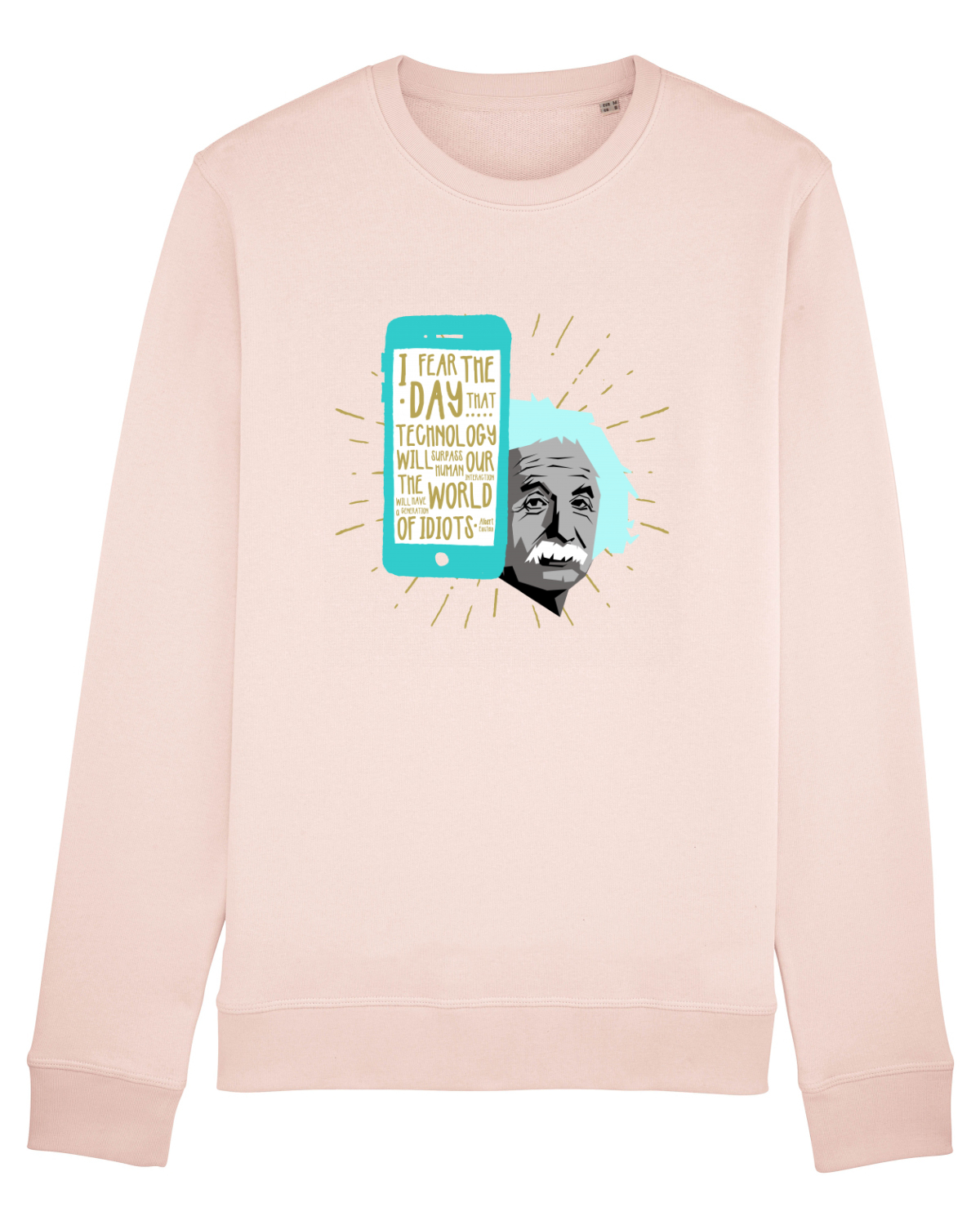 Bluză mânecă lungă Unisex Rise Candy Pink