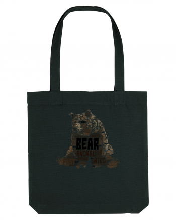 Bear WordArt Black