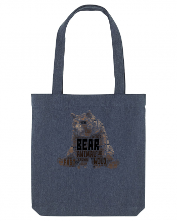 Bear WordArt Midnight Blue