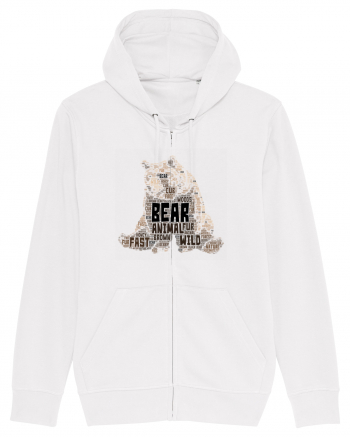 Bear WordArt White