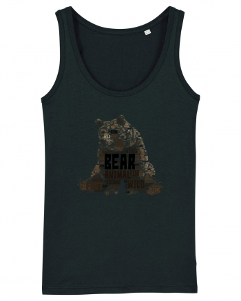 Bear WordArt Black