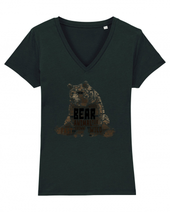 Bear WordArt Black