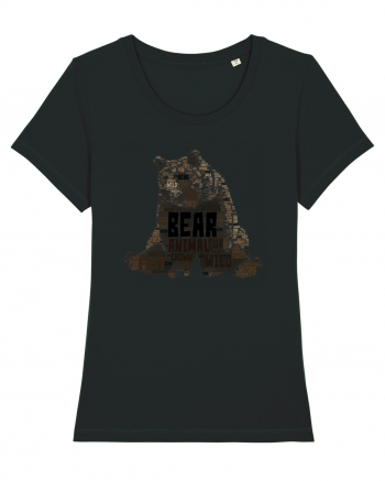 Bear WordArt Black