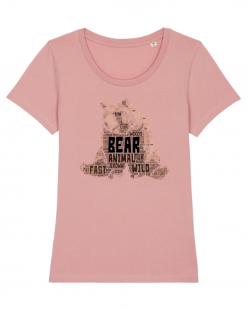 Bear WordArt Canyon Pink