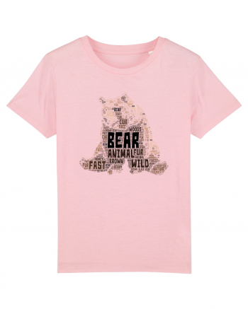 Bear WordArt Cotton Pink