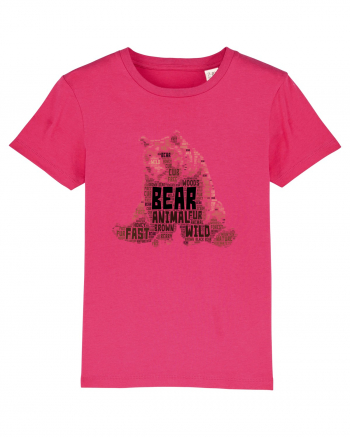 Bear WordArt Raspberry