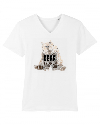 Bear WordArt White