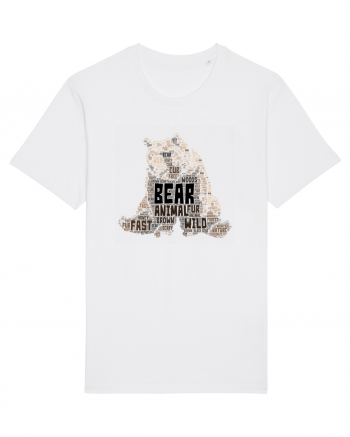 Bear WordArt White