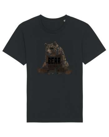 Bear WordArt Black