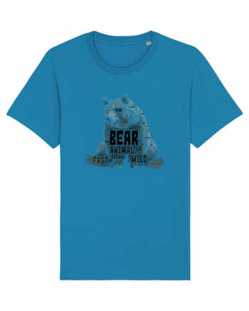 Bear WordArt Azur